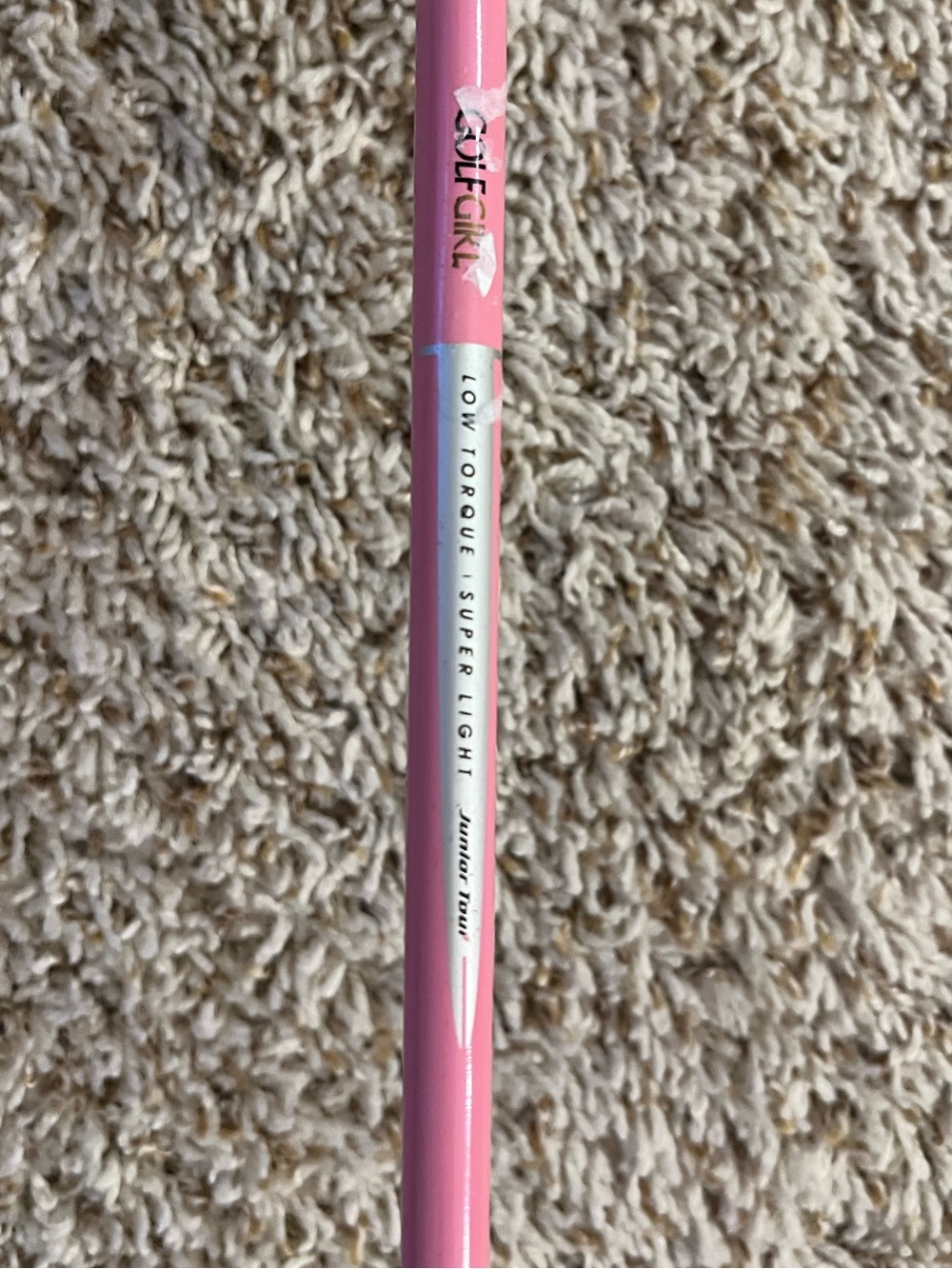 Golf Girl" low torque pink-shaft junior tour clubs with black grips set of 3 - Picture 5 of 6